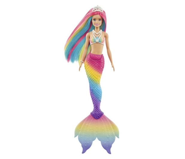 Barbie Syrenka Tęczowa Przemiana Lalka - 1013891 - zdjęcie 2
